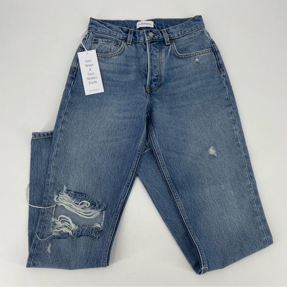 BOYISH The Billy High Rise Skinny Jeans in Great Dictator Blue Wash Size 24 NEW - Picture 4 of 13